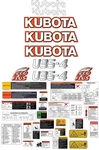 Fits Kubota U35-4 Kit Mini Excavator Safety Decals /3M Vinyl. Fixed Price $138.00.
