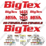 Fits Big Tex 14GN Kit Dual Trailer Decals - Red 7 Year Outdoor 3M Vinyl!. Fixed Price $154.95.