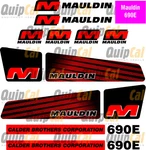 Mauldin 690E Or 690F Set. - Pavers, Graders, Rollers. Fixed Price $178.00.