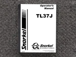 Snorkel TL37J Articulating Boom Lift Owner Operator Manual User Guide Pn 0082801. Fixed Price $139.30.
