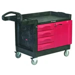 Rubbermaid Commercial FG453388BLA Trade Cart/service Bench, 49 In. L, Black. Fixed Price $1169.99.