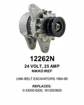 Alternator Fits Link Belt Excavator LS2800C, 11,LS3400, LS3400C 12292. Fixed Price $159.90.