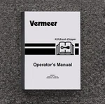 Vermeer 935BC Brush Chipper Owner Operator User Guide Manual. Fixed Price $91.91.