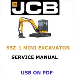 Jcb 55Z-1 Mini Excavator Service Repair Shop Manual Pdf Usb. Fixed Price $25.00.