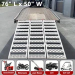 76" X 50" Aluminum Tri-fold With Straps 1500 Lbs Atv Utv Folding Ramps. Fixed Price $164.99.