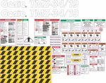 Genie TMZ-34/19 Towable Boom Lift Decal Kit- High Quality Aftermarket. Fixed Price $225.00.