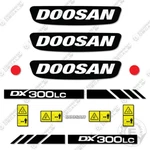 Fits Doosan DX300LC Kit Excavator Equipment Decals - 3M Vinyl!. Fixed Price $249.95.