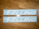 Felling Trailers Decal Kit (set Of 2) White 24 Replacement Stickers. Fixed Price $37.45.