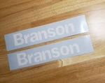 Branson Tractor Compact Skid Steer Fork 18" Decal Sticker White (2) Vinyl Usa. Fixed Price $36.60.