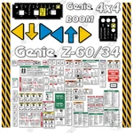 Fits Genie Z-60/34 Decal Kit Articulated Boom Lift Year 3M Vinyl! 4551-14370. Fixed Price $274.95.