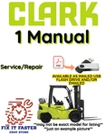 Clark Forklift Service Repair Shop Manual Pdf On Usb. Fixed Price $35.00.