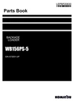 Komatsu WB156PS-5 Backhoe Loader Parts Catalog Manual Sn A73001-UP. Fixed Price $149.00.