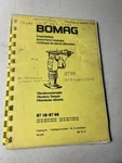 Bomag Parts Catalog BT58 And BT68 Vibratory Tamper New Sealed Book. Fixed Price $40.00.