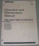 Caterpillar 924HZ 928HZ 930H Wheel Loader Operation Maintenance Manual. Fixed Price $69.99.