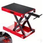 Motorcycle Scissor Jack Lift 1100 Lbs Wide Deck Hoist Stand For Atvs Bike. Fixed Price $39.99.