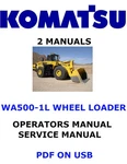 Komatsu WA500-1L Wheel Loader Service Repair Owners Manuals Pdfs On Usb. Fixed Price $29.00.