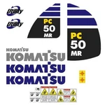 Komatsu PC50MR, PC50MR-2 PC50MR-3 Decals Stickers Kit Mini Excavator. Fixed Price $110.84.