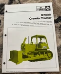 Terex D700A Crawler Tractor Dozer Brochure FCCA25. Fixed Price $21.99.