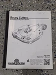 Land Pride Operator's / Owners Manual - Rotary Cutters RCF2060 RCF2072 Series. Fixed Price $25.00.