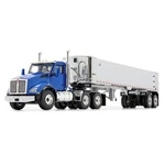 1/50 Blue Kenworth T880 With East Genesis End Dump Trailer By First Gear 50-3451. Fixed Price $108.95.