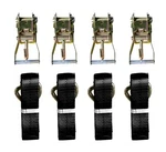 12PC Lasso Wheel Tow Truck Tie Down Axle Strap Ratchet J Finger Hook Tire Black. Fixed Price $65.91.
