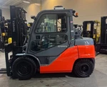 2019 Toyota 8FG40U 9000 Lb Stage Mast Cab With Heat & A/c Forklift 1302 Hours. Fixed Price $34900.00.