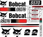 Fits Bobcat S570 Kit Skid Steer / Safety Decals 3M Vinyl Free Shipping. Fixed Price $78.95.