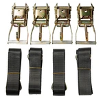 12PC Lasso Wheel Tow Truck Tie Down Axle Strap Ratchet J Finger Hook Tire Black. Fixed Price $64.88.