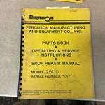 Ferguson 2511B Parts Manual Book Roller Operation Rubber Tire Pneumatic Catalog. Fixed Price $24.99.