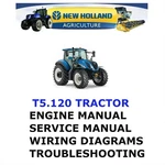New Holland T5.120 Tractor Manual Service Shop Engine Repair Pdf Usb. Fixed Price $35.00.