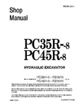Komatsu PC35R-8, PC45R-8 Hydraulic Excavator Service Manual. Fixed Price $79.00.