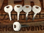Keys For Rammax, Wacker, Multiquip Light Tower, Vibromax 45129, 14685 Bomag De. Fixed Price $10.50.