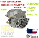 16285.63010.0 Princeton 116285-63010 Starter 12V 2.0KW Heavy Duty MP025HD. Fixed Price $85.00.