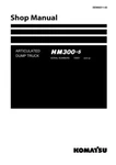Komatsu HM300-5 Articluated Dump Truck Repair Service Manual Workshop Book. Fixed Price $59.00.