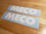 Meco Concrete Saw Decals Stickers 8" Gloss White Fast. Fixed Price $16.00.