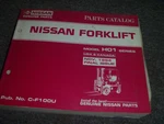 Nissan ASH01M13V ASH01A13V ASH01A13WV AH01M15V Forklift Parts Catalog Manual Xz. Fixed Price $127.85.