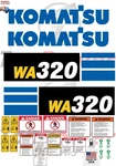 Fits Komatsu WA320-8 Kit Wheel Loader Decals 3M Vinyl / Free Shipping. Fixed Price $178.95.