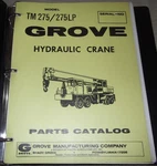 Grove TM275LP Crane Parts Manual Book Catalog. Fixed Price $119.99.