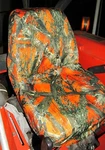 2005 And Up Kubota Tractor Seat Covers Only Made In MC2 Orange Camo Endura.. Fixed Price $33.00.