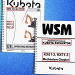 Kubota KX61-3 KX71-3 Excavator Bundle: Operators Manual + Wsm Mechanism Chapter. Fixed Price $42.22.