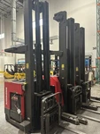 Raymond Electric Reach Forklift 3,000 Lb Capacity 36V Stand-up. Fixed Price $28000.00.