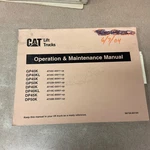 Caterpillar GP/DP40K-50K Operation Maintenance Manual Guide Fork Lift Truck. Fixed Price $69.99.