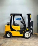 6,000 Lb Yale Propane Forklift GLP060 Side Shift 181.9"- 5473 Hours New Tires. Fixed Price $22000.00.