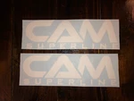 Cam Superline Trailer Replacement 12 Stickers White (set Of 2) New Design. Fixed Price $20.45.
