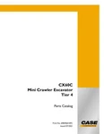 Case CX60C Mini Crawler Excavator Tier 4 Parts Catalog. Fixed Price $106.00.