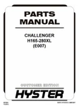 Hyster H165XL H190XL H210XL H230XL H280XL E007 Forklift Parts Catalog Manual Pdf. Fixed Price $34.99.