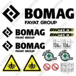 Fits Bomag Bw 145D Decal Kit Soil Compactor Roller - 7 Year Outdoor 3M Vinyl!. Fixed Price $139.95.