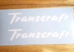 Transcraft Trailer Decal Sticker 24 (2) Gloss White Fast Usa. Fixed Price $41.63.
