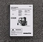 Komatsu FG45T-8 Forklift Truck CX20 Parts Catalog Manual Book. Fixed Price $124.74.