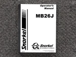 Snorkel MB26J Boom Lift Owner Operator Manual User Guide. Fixed Price $113.58.